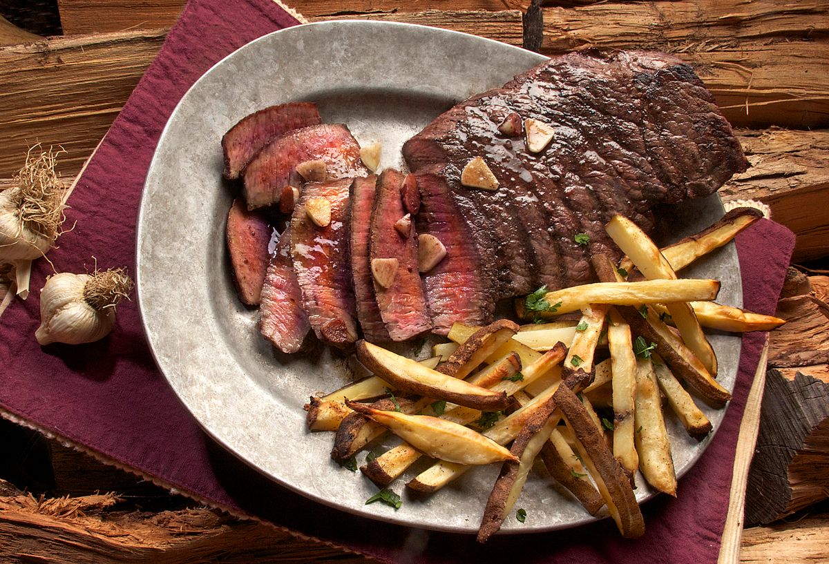 Thinly sliced grilled steak finished with lime and fresh cilantro